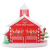 North Pole Reindeer Stables Christmas Inflatable